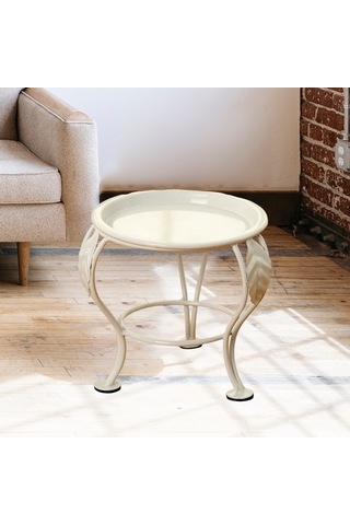 Saksı Standı Yuvarlak Destek Demir Sanat Succulents Açık Kapalı Bahçe Konteyner İçin Raf