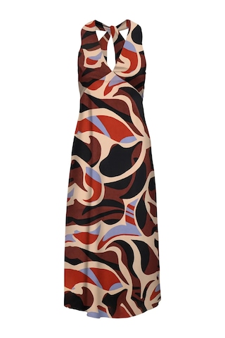 Only Kadın Onljane Kolsuz Desenli Maxi Elbise 15318885 Kahverengi Kahverengi