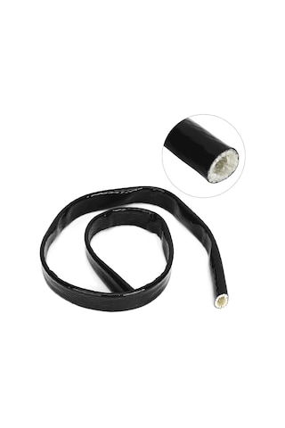 Reedark Siyah Cam Elmaslı Isıya Dayanıklı Koruyucu Kılıf - 19mm Çap X 1m Uzunluk, 1650 C Isı Dayanımı, Hidrolik Hortum Ve Kabloları Korur