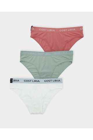 Gost Liria Lime Kadın Slip 3 Lü Paket - Çok Renkli Çok Renkli