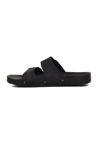 Pierre Cardin Pc-7241 M Siyah Nubuk Erkek Terlik