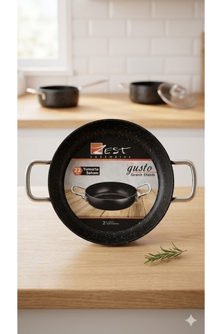 Zest Gusto Granit Yumurta Sahan Siyah