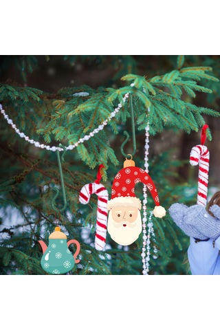 Noel Süsleme Kancaları 10 Pcs Plastik S Şekilli Noel Ağacı Kancaları Noel Ağacı Dekorasyonu İçin Süs Askıları