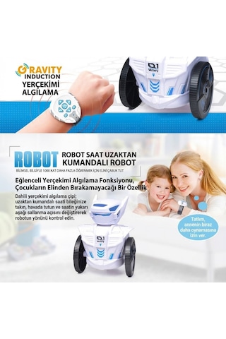 Kendin Yap Stem V01 Montaj Robot Yerçekimi Sensörlü El Bandı Kumandalı Eğitici Oyuncak Robot