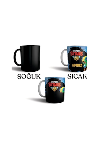 Brawl Stars Kurt Adam Leon Kişiye Özel İsimli Kupa Bardak
