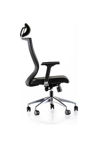 Dekofis Goldsit Fileli Koltuk Alüminyum Ayak Oynar Kol