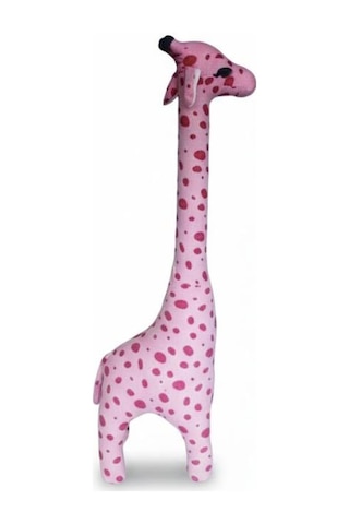 Zürafa Peluş Oyuncak Oyun Arkadaşım Yastık 100 Cm Pembe