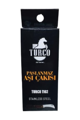 Turco T102 Paslanmaz Ağaç Ceviz Aşı Çakısı 18Cm