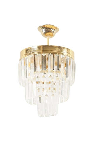 Lüks Gold Kristal Taşlı Modern Plafonyer Avize. Salon/mutfak/antr 1 Adet
