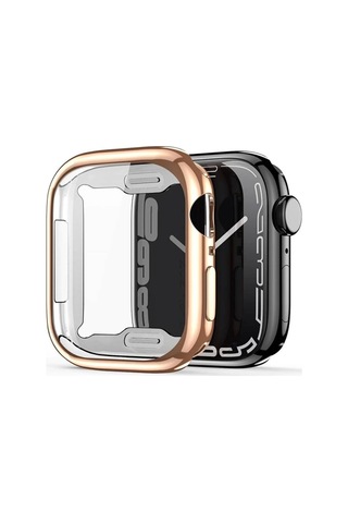 Dux Ducis Samo Series Watch 45mm İçin Soft Tpu Full Koruma Ultra İnce Silikon Kıl - Hs08378638-6 Rose Gold
