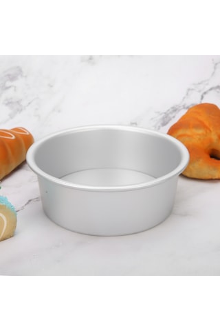 Reedark Alüminyum Alaşım Kalıp, Çapı 12cm, Çıkarılabilir Tabanlı, Isı Dağıtımı Hızlı, Pastalarınızı Kolay Demoldurun Ve Temizleyin Gümüş