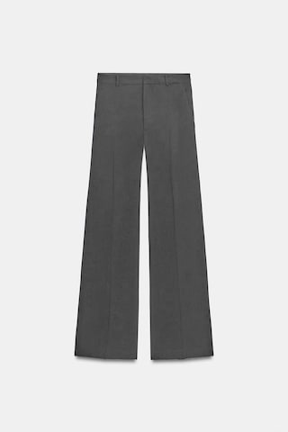 Açelyaokcu Premium Vento Orta Bel Wide Leg Dokuma Pantolon Gri
