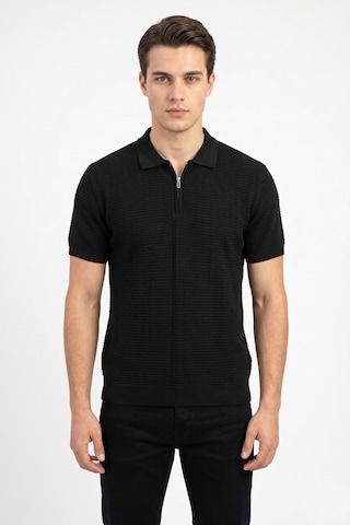 Baglan Erkek Spor Polo Yaka Triko Tişört Bgl-st05371 Siyah