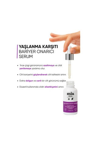 Mia Klinika Kırşıklık Karşıtı Bariyer Onarıcı Yaşlanma Karşıtı Serum 30 ML