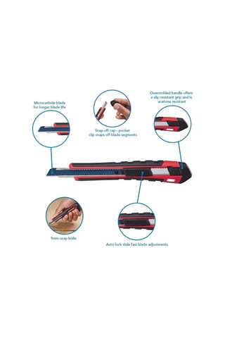 Milwaukee T48221960 Ağır Hizmet Tipi Maket Bıçağı 9Mm