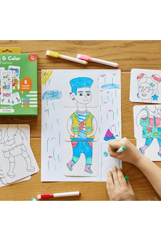 Moritoys Mix And Color - Fashion - Karıştır Renklendir Moda Puzzle