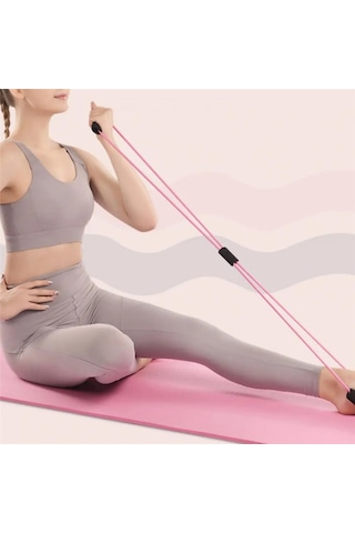 Omilife Plates Jimnastik Yoga Squat Aleti Kas Germe Güçlendirme Egzersiz El Kol Kondinasyon Lastiği Çok Renkli
