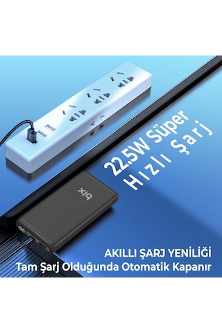 Bix Bxpb107 10000mah 20w Pd Type-c Usb Scp 22.5w Powerbank Siyah