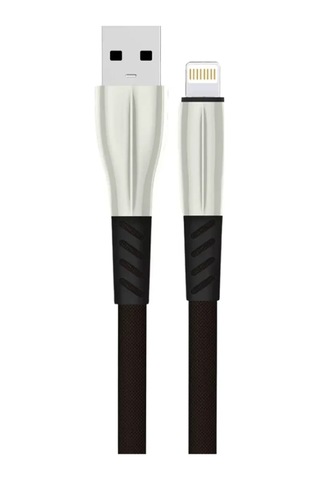 Mey İthalat S89 Metal Uçlu Lightning Kablo İphone Uyumlu 1m 2.4a - Siyah Standart