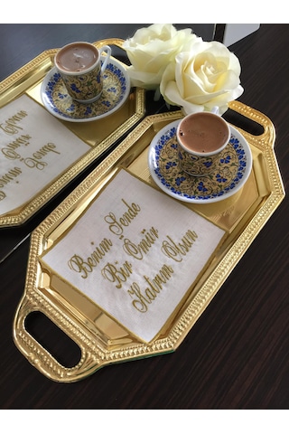 Nakışlı Söz & Nişan Mendili,tepsi Örtüsü,damat Kahve Peçetesi