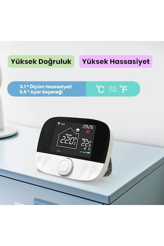 Wifi Kablosuz Akıllı Oda Termostatı Tuya - Smart Life Uyumlu...