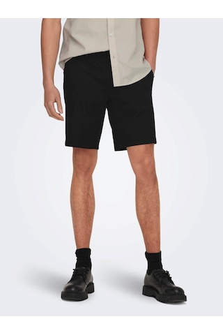 Only & Sons Onsmark Shorts 0209 Noos Erkek Şort-26606 Siyah