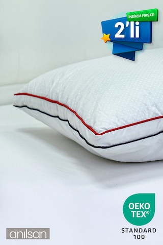 2'li Kaz Tüyü Yastık - 50x70cm - Otel Yastığı - Uyku Için En Iyi Yastık Seçeneği