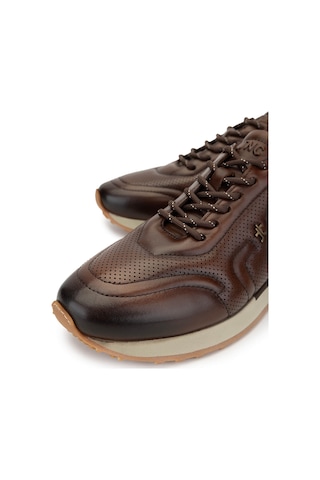Tamer Tanca Erkek Hakiki Deri Kahverengi Sneakers & Spor Ayakkabı 383 5960 Erk Ayk Sk24-25 Kahve Slvr Kahverengi