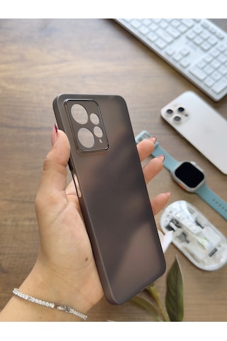 Redmi Note 12 4g Uyumlu Süper İnce Mat Ultra Thin Silikon Kılıf Siyah