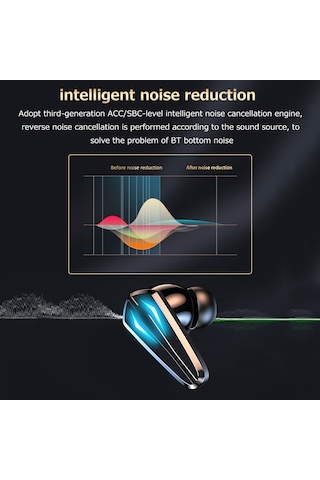 Qingmipy Siyah X6 Kablosuz Oyuncu Kulaklıkları, Oyun/müzik Çift Mod, Led Pil Göstergesi, 13mm Hoparlör, Bt5.1, 10m Alınım Mesafesi
