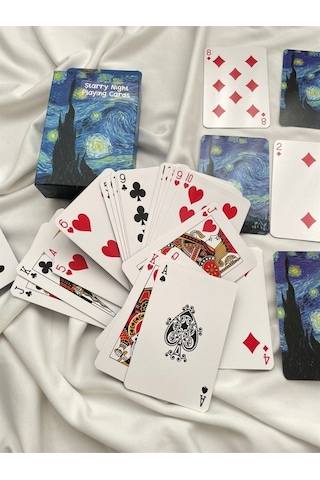 Van Gogh Yıldızlı Gece Iskambil Oyun Kartı