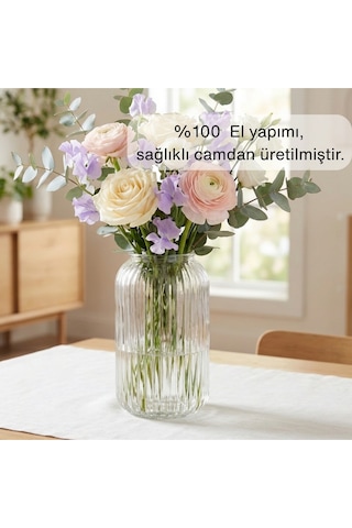 Selen Concept Silva Model El Yapımı Cam Vazo