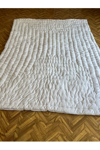 Cotivo Tek Kişilik El Yapımı El Sırıması Doğal Yün Yorgan 4 Kg Ağırlığındadır Beyaz