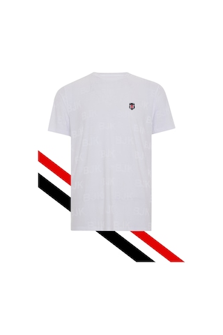 Beşiktaş Lisanslı Beyaz T-shirt Lazer Kutu Beyaz Lzr