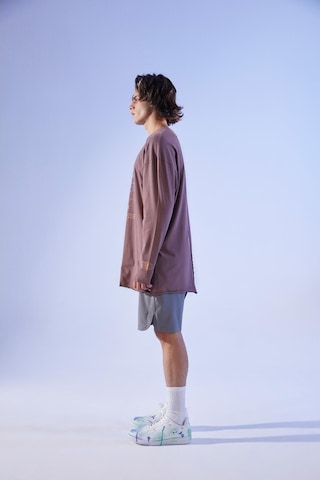 Woof Gym Oversized Long Sleeve T-Shırt - Rose Taupe