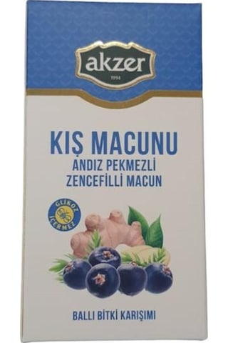 Akzer Kış Macunu Andız Pekmezli Zencefilli Ballı Karışım 300 G