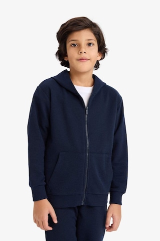 Defacto Erkek Çocuk Kapüşonlu Pike Fermuarlı Sweatshirt B6503a826spnv135 Lacivert-nv135
