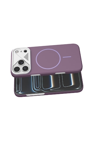 Joko - 611 - Apple Apple iPhone Uyumlu 17 Pro Max Export Magsafe Kapak - Glblseme - - Mor