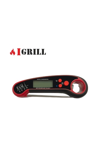Igrıll Waterproof Dijital Sıcaklık Ölçer Gıda Termometresi Kırmızı