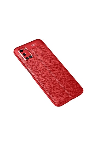 Oppo A72 Kılıf Zore Niss Deri Desenli Silikon Kılıf