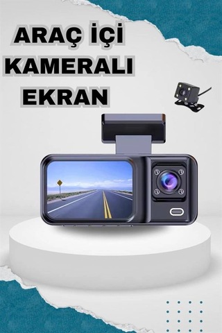 Ön Ve Arka Kameralı 2 İnç 1080p Full Hd Dvr Araç İçi Ekran 92014006