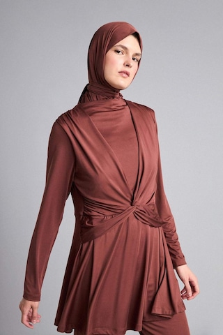 Defacto Regular Fıt 5li Kahverengi Burkini Mayo G7445ax26hsbn329 Kahve-bn329