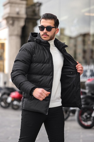 Armalı Karbon Deri Mont Kapüşonlu Pldp 2959 001