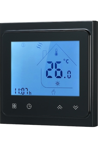 Padalink 16a Sıcaklık Kontrol Cihazı Bht-002gb Siyah: Zamanlama Özellikli, Lcd Ekranlı, Enerji Tasarruflu Zemin Isıtma Termostati