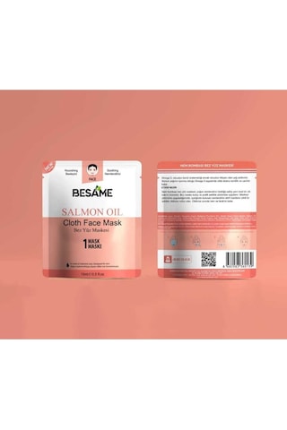 Besame Somon Yağlı Kağıt Yüz Maskesi 10 x 15 ML