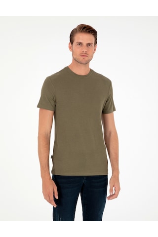 Pierre Cardin Erkek Haki Tişört Basic 50280967-vr027 Haki