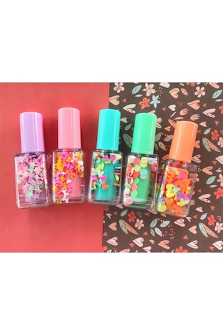 Kokulu Çikolata Defter Ve Oje Görünümlü Keçeli Kalem