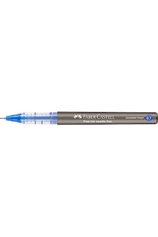 Free Ink Roller Kalem 0.7, Mavi, Silinmez Kalıcı Mürekkep, İğne Uçlu, Akıcı Yazım, Mürekkep Göstergeli Genel