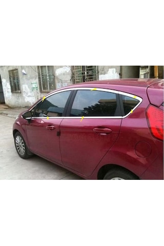 Ford Fiesta Cam Çerçevesi Kenar Çıtası Krom Tamtur 2009+