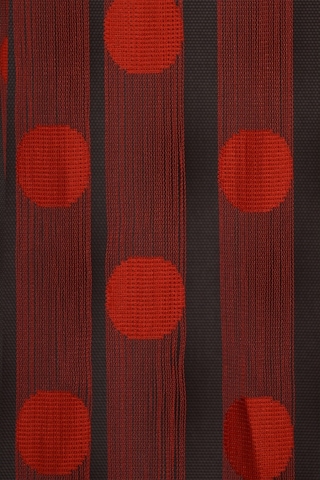 Puanlı Model Kırmızı Renk Hazır Ip Perde 300x270 Cm